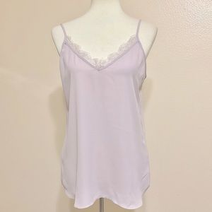Rachael Zoe Lace Trim Cami Lavender M